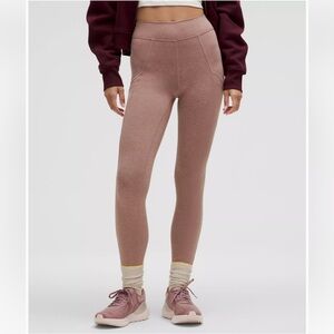 Lululemon soft suedey high rise leggings 25”